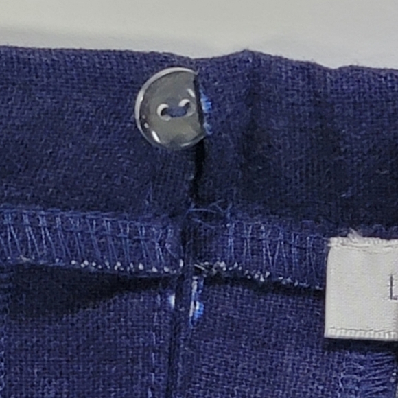 London Times Navy/White Tropical Ombré Shell Print Linen Blend Mini Dress Sz 8 - Picture 7 of 10